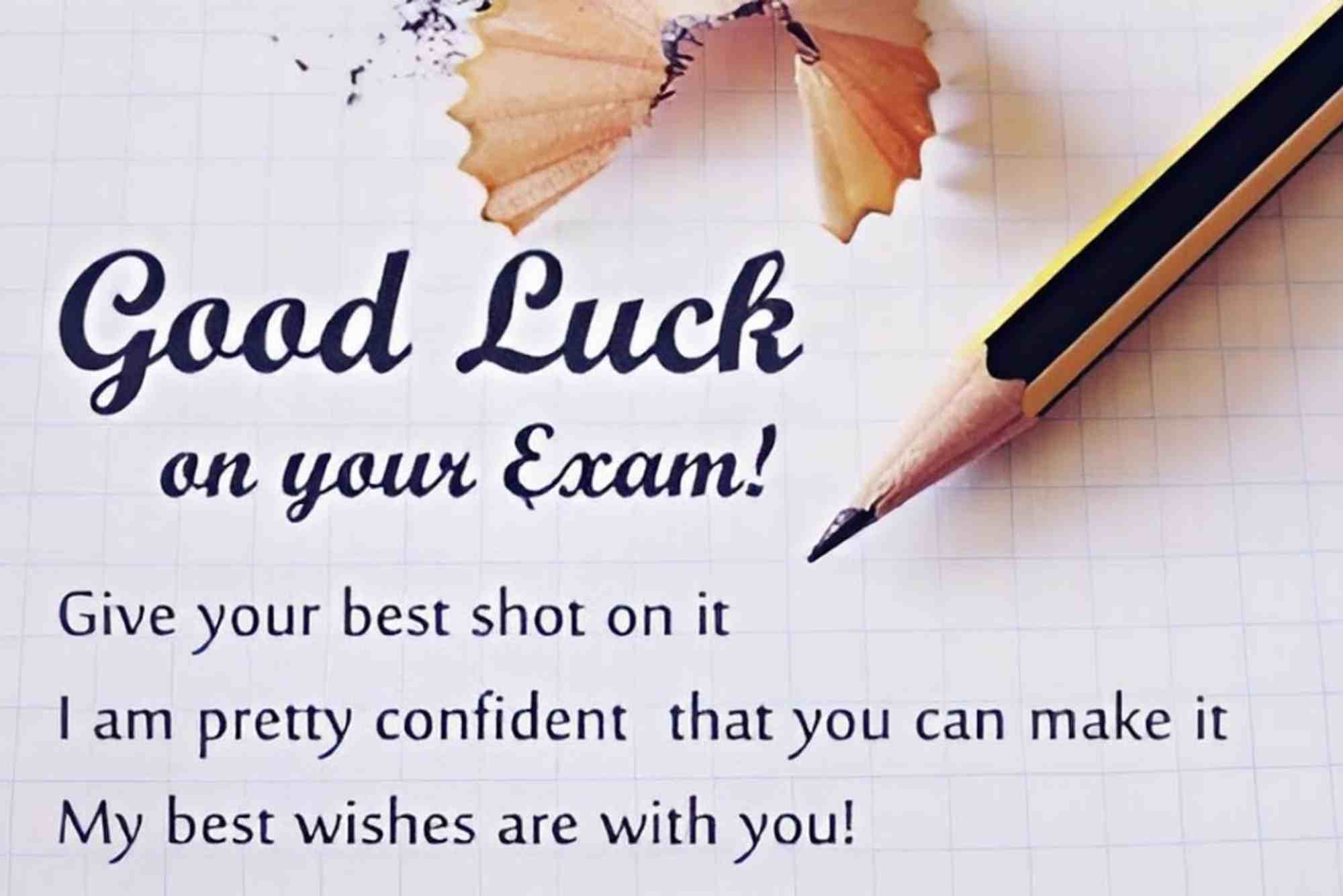 Best Of Luck For Exam Wish
