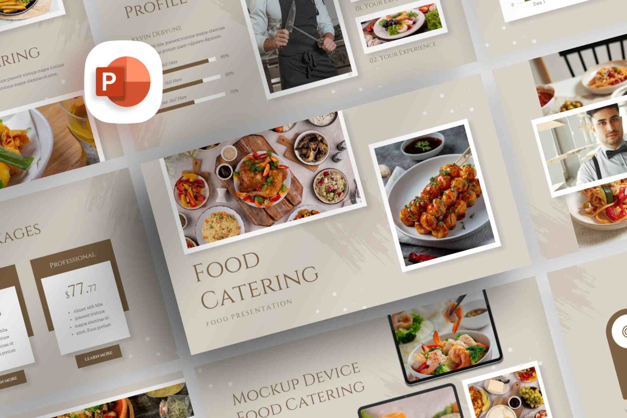 Free PPT Template Food